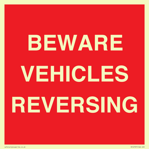 BEWARE VEHICLES REVERSING